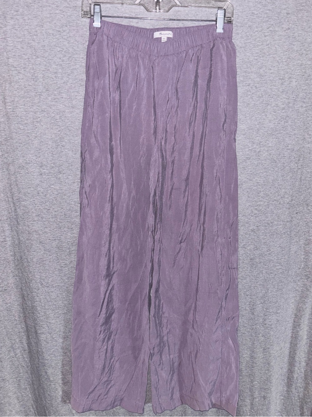 Madewell Lavender Modal Wide-Leg Pants